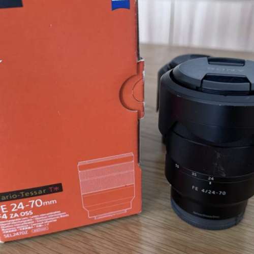 Sony FE24-70 F4 蔡司鏡頭 有盒