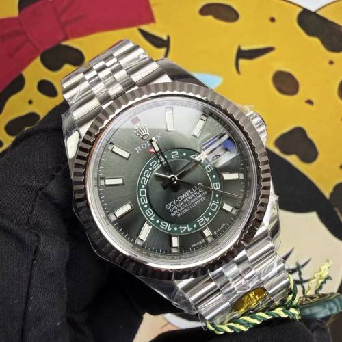 Rolex 勞力士 Sky-Dweller 縱航者（天行者）｜型號 m336934-0006 綠盤