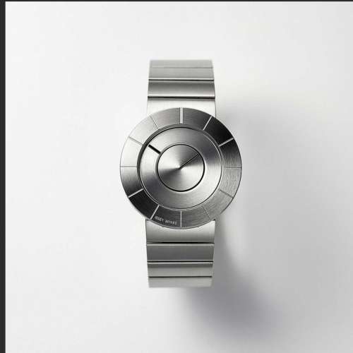 ISSEY MIYAKE  "TO"系列銀色鋼帶手錶