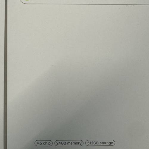 全新未開apple macbook air m5 15 inch 24gb ram 512gb 午夜暗色