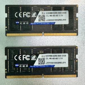 Machenike 機械師 DDR5 5600 64GB Kit (32GB x 2) Notebook RAM + 轉 Desktop 轉接卡