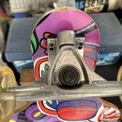 Skateboard Long Board 色彩繽紛圖案(約41吋長) 以換LED發光輪子 清屋出售 HK$168