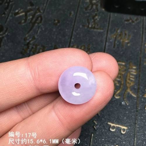 紫罗兰翡翠紫罗兰平安扣