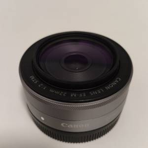 Canon EF-M 22mm f/2 STM 鏡頭連HOYA保護鏡 EFM