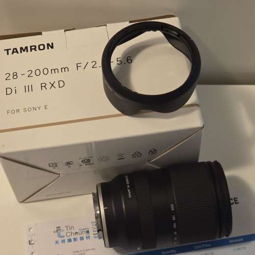 [送Filter近乎全新] Tamron 28-200mm F2.8-5.6 Di III RXD for Sony A7V, A7C II, ...