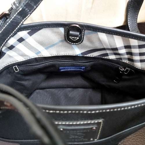 日本Burberry london blue label黑色袋(正貨)