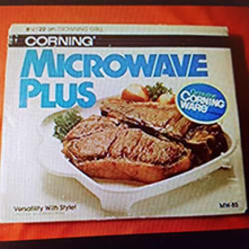 美國(製造)康寧雙耳煎鍋連蓋(USA Corning Microwave Plus Browning Skillet)