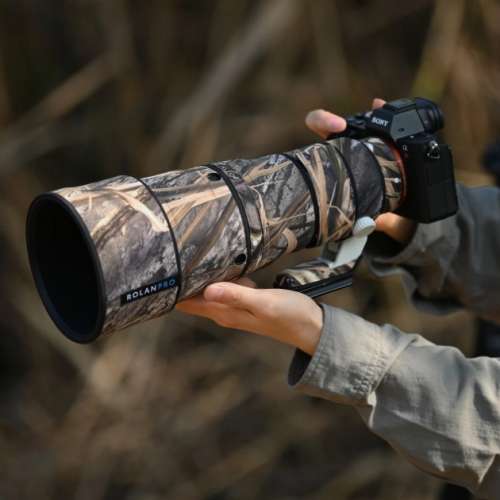 For Sony FE 400mm F4.5 GM OSS (SEL400F45GM) 防水炮衣 - Grass Camouflage 枯葉迷彩