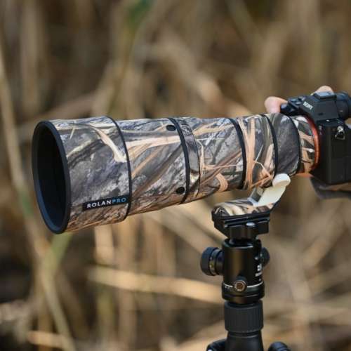 For Sony FE 400mm F4.5 GM OSS (SEL400F45GM) 防水炮衣 - Grass Camouflage 枯葉迷彩