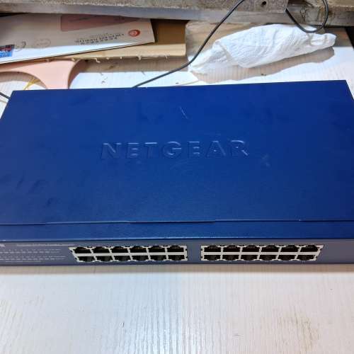NETGEAR  JGS524 v2  ProSafe 24  Port  Gigabit  Switch 24口交換機