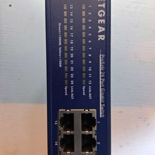 NETGEAR  JGS524 v2  ProSafe 24  Port  Gigabit  Switch 24口交換機