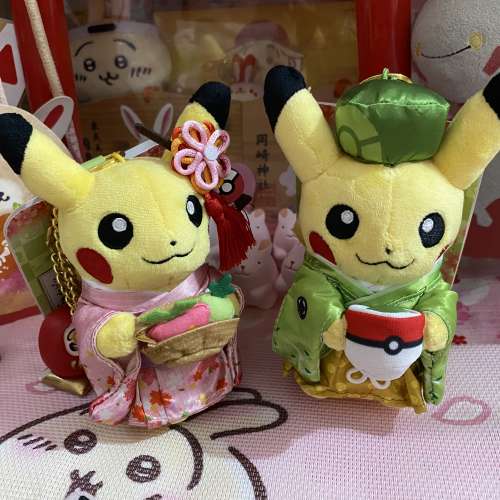 💖日本🐰京都Pokemon Centre⛩️ 可愛 京都和服👘 比去超男女毛公仔吊飾2個