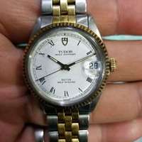 Tudor 帝舵 Prince Oysterdate 金/鋼 白面 羅馬字 自動發條ETA 2824