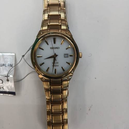 罕有全新Vintage V132-0AX0 Gold Tone Solar 100m Watch
