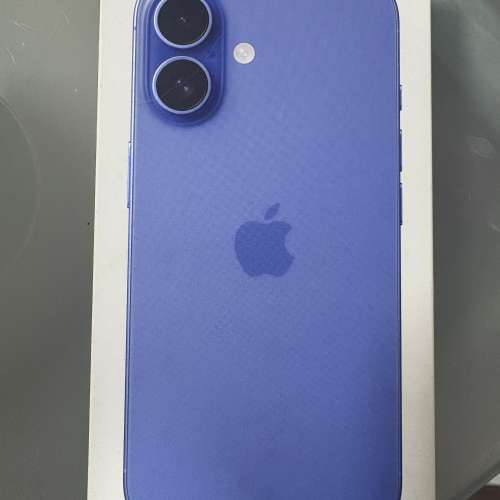 95% 新香港行貨 iPhone 16 128GB 藍色全套齊（連盒連線）