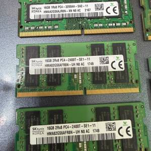 Sk hynix 16GB Ram 1Rx8 Pc4-3200aa 2Rx8 PC4-2400T