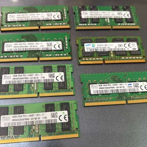Sk hynix 16GB Ram 1Rx8 Pc4-3200aa 2Rx8 PC4-2400T