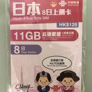 日本5G上網卡，全新高速數據卡， 日本sim卡，8日，Softbank，5G，即插即用，日本電...
