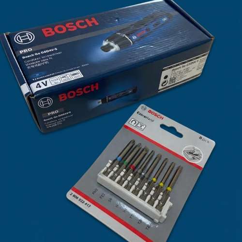 BOSCH GO 4 + 8 Bits Set PRO BOSCH GO GSD4V-5 Cordless Electric Screwdriver -new