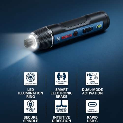 BOSCH GO 4 + 8 Bits Set PRO BOSCH GO GSD4V-5 Cordless Electric Screwdriver -new