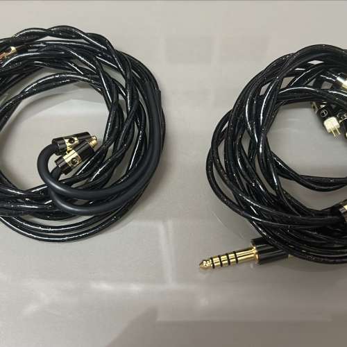 [限量2條](耳機線名:TRITON BLACK)雙絞6N銀鍍鈀、5N銀鍍金、6N單晶銀、4N純銀和無氧...