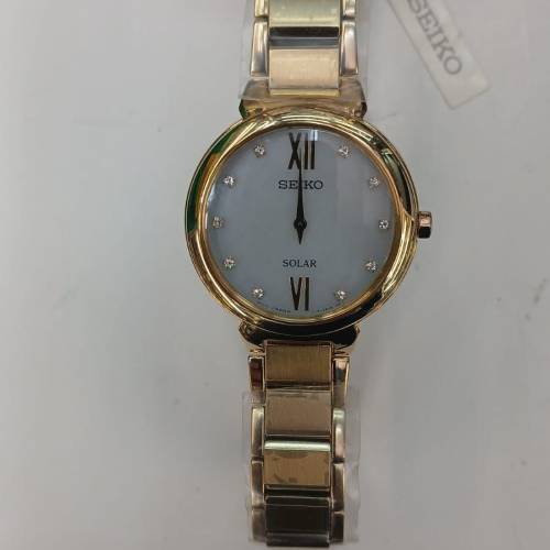 罕有全新Vintage Seiko V115-0CT0 Lady's Solar Watch w/ Swarovski Indexes