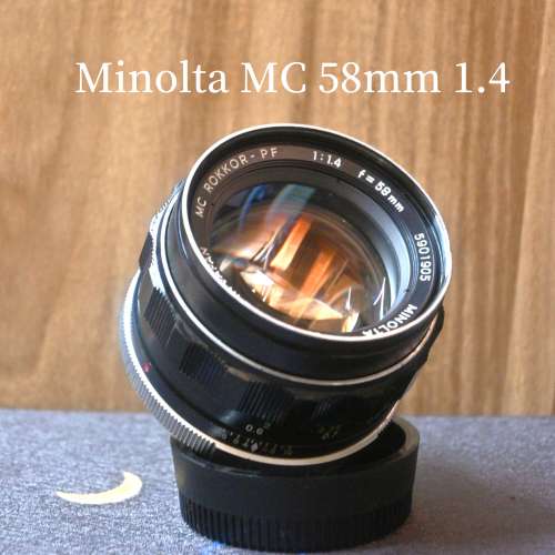Minolta MC Rokkor-PF 58mm f1.4 大光圈鏡頭 SR MC MD mount x700 srt101 人像鏡頭