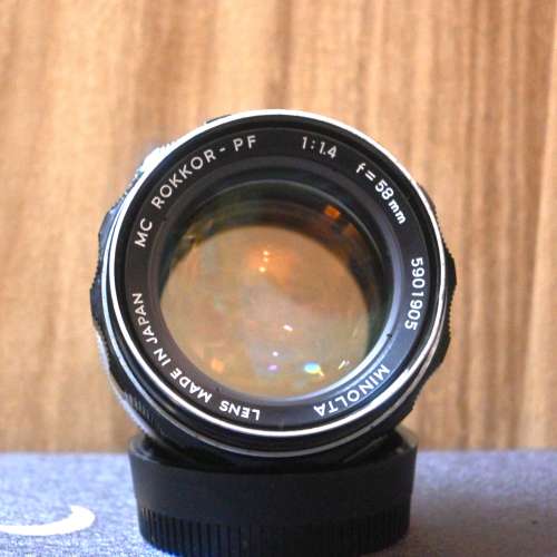 Minolta MC Rokkor-PF 58mm f1.4 大光圈鏡頭 SR MC MD mount x700 srt101 人像鏡頭