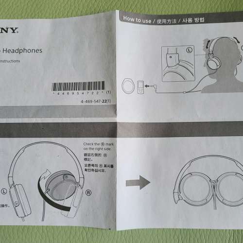 Sony ZX110 Headphones/頭戴式耳機