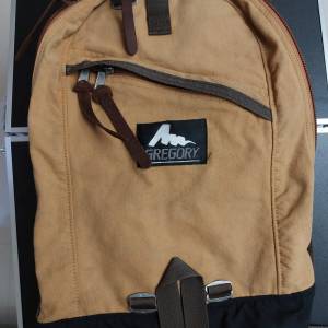 Gregory Day Backpack Waxed Cotton 銅黃 絕版舊logo