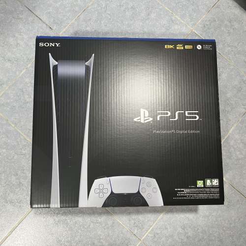 九成新 PS5 數位版主機 (最新改良12型 CFI-1218B) 藍店正貨有單齊盒 配件全齊
