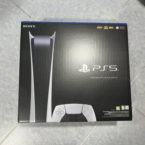 九成新 PS5 數位版主機 (最新改良12型 CFI-1218B) 藍店正貨有單齊盒 配件全齊