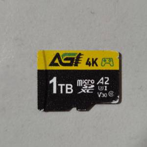 AGI TF138 A2 UHS-I U3 V30 microSDXC 記憶卡 1TB