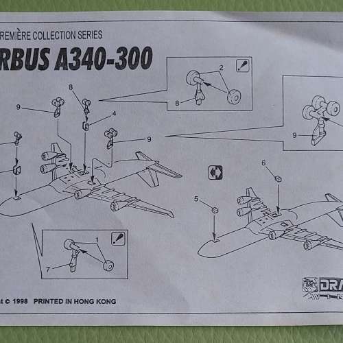 1/400 Airbus A340-300; 維珍航空Virgin Atlantic空中巴士飛機模型; Dragon Wings ...