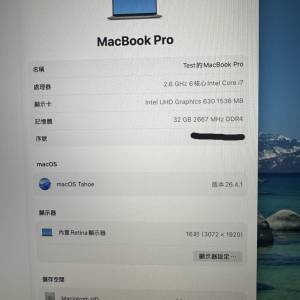 Macbook Pro 2021 Intel A2141 32GB Ram 1TB SSD 16"