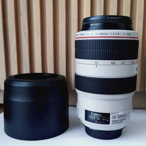 Canon 70-300mm f4.0-5.6 L lens (肥白）