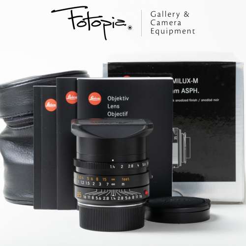 || Leica Summilux-M 35mm F1.4 ASPH - Black / 11663 / FLE (Like New) ||