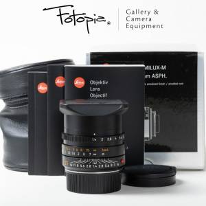 || Leica Summilux-M 35mm F1.4 ASPH - Black / 11663 / FLE (Like New) ||