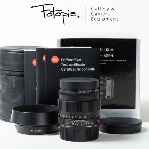 || Leica Summilux-M 50mm F1.4 ASPH - Black Chrome / E43 / 11688, full packing ||
