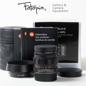 || Leica Summilux-M 50mm F1.4 ASPH - Black Chrome / E43 / 11688, full packing ||