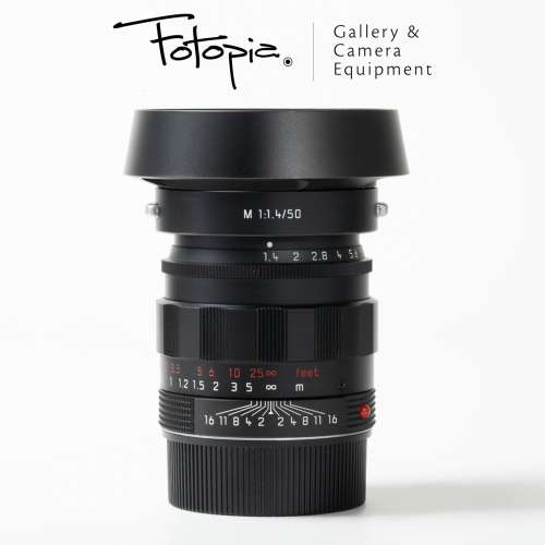 || Leica Summilux-M 50mm F1.4 ASPH - Black Chrome / E43 / 11688, full packing ||