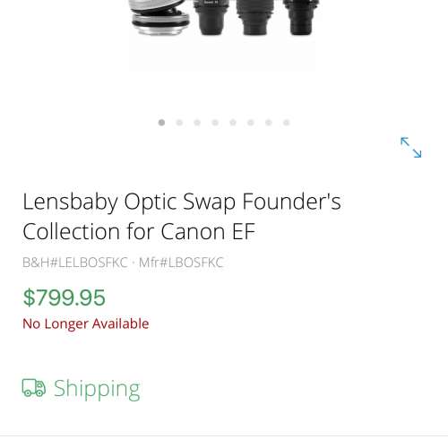 Lensbaby Optic Swap Founder's Collection Canon EF