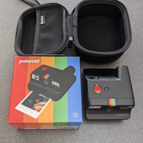 [有盒齊全新配件] Polaroid Go Gen 2 即影即有 Instant Camera 黑色 Black 連保護套