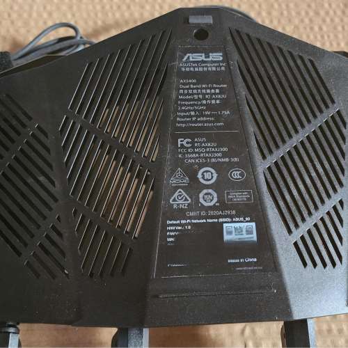 ASUS AX5400 雙頻 WiFi 6 電競路由器 RT-AX82U Router