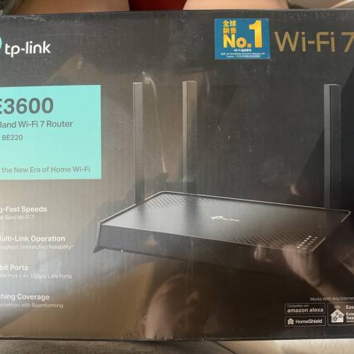 TP-Link Archer BE220 BE3600 雙頻Wi-Fi 7 路由器