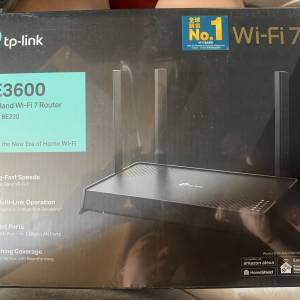 TP-Link Archer BE220 BE3600 雙頻Wi-Fi 7 路由器