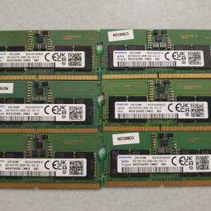 三星 DDR5 5600 8GB SODIMM (有6條）