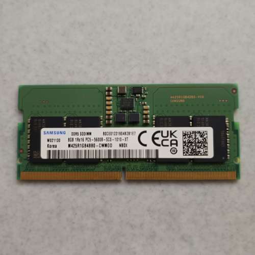 三星 DDR5 5600 8GB SODIMM (有6條）