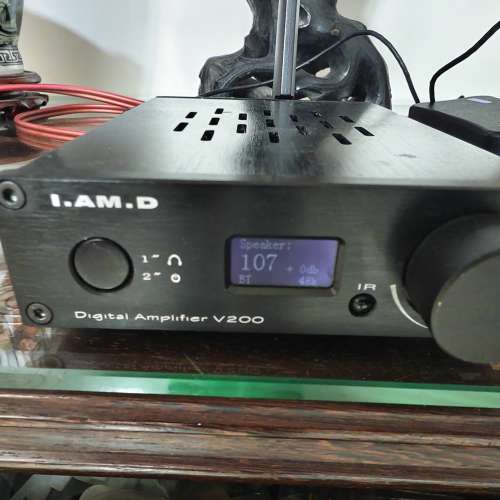 ✨ 全套Hi-Fi級I.AM.D V200 功放連喇叭套裝｜支援USB解碼+藍牙apt
