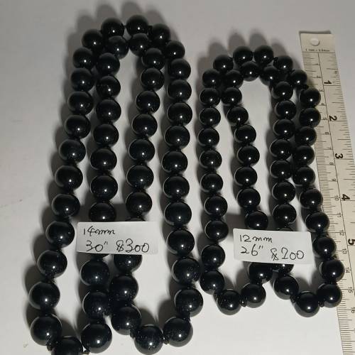 一手 兩條黑瑪瑙 26/30寸打結頸鏈，清貨價共售 330元， 單條價錢如照片顯示，noD1 ...
